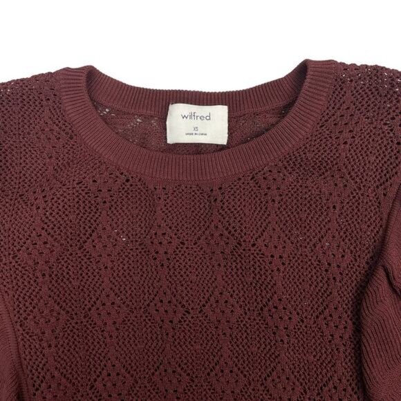Aritzia Wilfred Bernelle Knit Sweater In Truffle Size XS - Picture 7 of 10